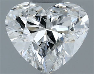 Picture of Natural Diamond 0.51 Carats, Heart with  Cut, G Color, SI1 Clarity and Certified by GIA