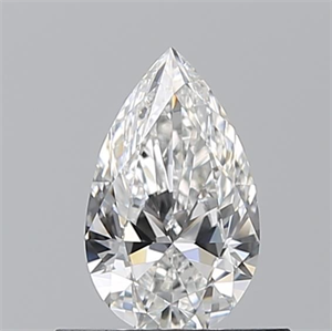 Picture of Natural Diamond 0.51 Carats, Pear with  Cut, F Color, VVS1 Clarity and Certified by GIA