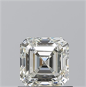 Natural Diamond 0.90 Carats, Asscher with  Cut, K Color, VVS2 Clarity and Certified by GIA