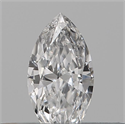 Natural Diamond 0.11 Carats, Marquise with  Cut, E Color, SI1 Clarity and Certified by IGI