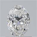 Natural Diamond 0.60 Carats, Oval with  Cut, E Color, VVS2 Clarity and Certified by GIA
