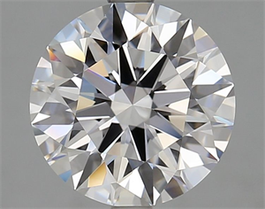 Picture of Lab Grown Diamond 3.23 Carats, Round with Excellent Cut, D Color, VVS2 Clarity and Certified by GIA