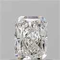 Natural Diamond 0.50 Carats, Radiant with  Cut, I Color, VVS1 Clarity and Certified by GIA