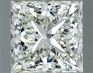 Picture of Natural Diamond 2.03 Carats, Princess with  Cut, J Color, IF Clarity and Certified by IGI