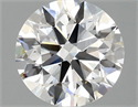 Lab Grown Diamond 2.55 Carats, Round with Ideal Cut, D Color, VVS2 Clarity and Certified by IGI