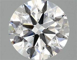 Picture of Lab Grown Diamond 2.55 Carats, Round with Ideal Cut, D Color, VVS2 Clarity and Certified by IGI