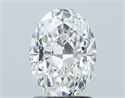 Natural Diamond 1.40 Carats, Oval with  Cut, F Color, SI1 Clarity and Certified by GIA