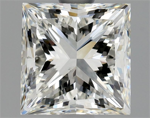 Picture of Natural Diamond 1.90 Carats, Princess with  Cut, H Color, VS2 Clarity and Certified by GIA