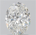 Natural Diamond 1.20 Carats, Oval with  Cut, F Color, VVS2 Clarity and Certified by GIA