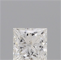 Natural Diamond 0.35 Carats, Princess with  Cut, G Color, SI1 Clarity and Certified by GIA