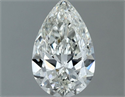 Natural Diamond 0.60 Carats, Pear with  Cut, I Color, VVS2 Clarity and Certified by GIA