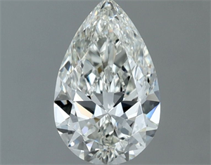Picture of Natural Diamond 0.60 Carats, Pear with  Cut, I Color, VVS2 Clarity and Certified by GIA