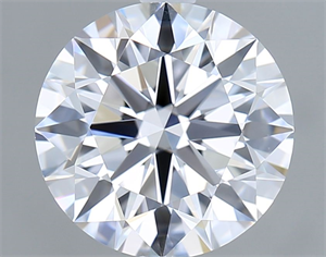 Picture of Lab Grown Diamond 2.50 Carats, Round with Ideal Cut, D Color, VVS2 Clarity and Certified by IGI