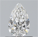 Natural Diamond 0.50 Carats, Pear with  Cut, E Color, VS2 Clarity and Certified by GIA