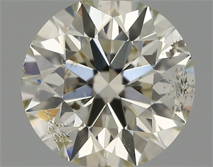 Picture of Natural Diamond 0.72 Carats, Round with Excellent Cut, K Color, SI2 Clarity and Certified by IGI