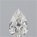 Natural Diamond 0.70 Carats, Pear with  Cut, H Color, SI1 Clarity and Certified by GIA
