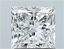 Natural Diamond 1.01 Carats, Princess with  Cut, H Color, VS1 Clarity and Certified by GIA