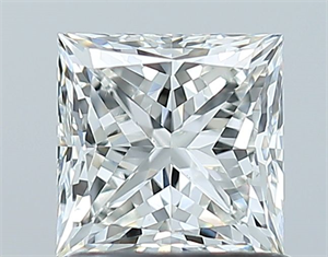 Picture of Natural Diamond 1.01 Carats, Princess with  Cut, H Color, VS1 Clarity and Certified by GIA