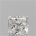 Natural Diamond 0.92 Carats, Princess with  Cut, H Color, VS2 Clarity and Certified by GIA