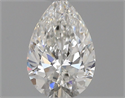 Diamante Natural 0.41 quilates, De pera , Color F, claridad VS1 y certificado GIA