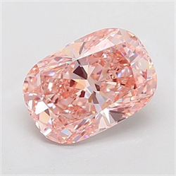 Picture of Lab Grown Diamond 3.58 Carats, CUSHION MODIFIED with  Cut, Fancy Vivid Pink Color, VS1 Clarity and Certified by IGI