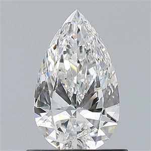 Picture of Natural Diamond 0.70 Carats, Pear with  Cut, E Color, VVS2 Clarity and Certified by GIA