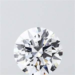 Picture of Lab Grown Diamond 1.50 Carats, Round with Ideal Cut, D Color, VVS2 Clarity and Certified by IGI
