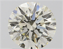 Natural Diamond 1.22 Carats, Round with Excellent Cut, J Color, VS2 Clarity and Certified by IGI