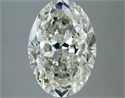 Natural Diamond 4.01 Carats, Oval with  Cut, J Color, VS2 Clarity and Certified by IGI