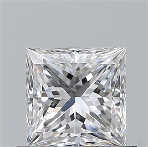 Foto Diamante Natural 0.70 quilates, Princesa , Color F, claridad SI1 y certificado GIA de