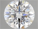 Lab Grown Diamond 1.09 Carats, Round with Ideal Cut, D Color, VVS2 Clarity and Certified by IGI
