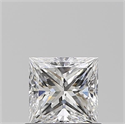 Natural Diamond 0.70 Carats, Princess with  Cut, E Color, SI1 Clarity and Certified by GIA