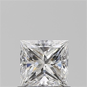 Foto Diamante Natural 0.70 quilates, Princesa , Color E, claridad SI1 y certificado GIA de