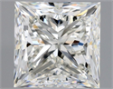 Natural Diamond 1.20 Carats, Princess with  Cut, J Color, VS2 Clarity and Certified by GIA