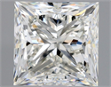 Natural Diamond 1.20 Carats, Princess with  Cut, J Color, VS2 Clarity and Certified by GIA