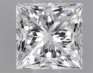 Picture of Natural Diamond 0.90 Carats, Princess with  Cut, G Color, SI1 Clarity and Certified by GIA