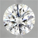 Lab Grown Diamond 3.08 Carats, Round with Ideal Cut, E Color, VVS2 Clarity and Certified by IGI