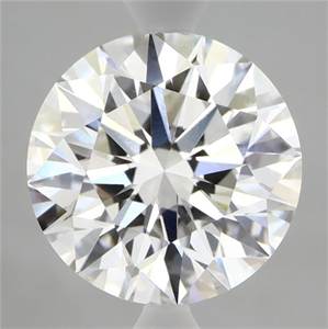 Picture of Lab Grown Diamond 3.08 Carats, Round with Ideal Cut, E Color, VVS2 Clarity and Certified by IGI