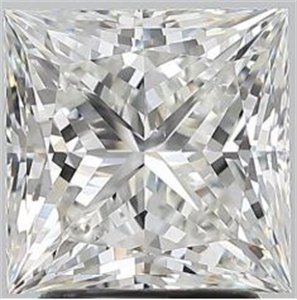 Picture of Natural Diamond 2.56 Carats, Princess with  Cut, G Color, SI1 Clarity and Certified by GIA