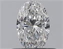 Natural Diamond 0.40 Carats, Oval with  Cut, E Color, VS2 Clarity and Certified by GIA