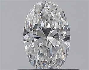 Picture of Natural Diamond 0.40 Carats, Oval with  Cut, E Color, VS2 Clarity and Certified by GIA