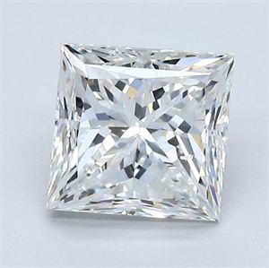 Foto Diamante Natural 1.70 quilates, Princesa , Color G, claridad VS1 y certificado GIA de