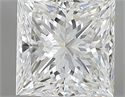 Natural Diamond 0.81 Carats, Princess with  Cut, H Color, VVS2 Clarity and Certified by GIA