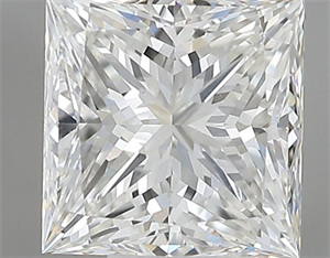 Picture of Natural Diamond 0.81 Carats, Princess with  Cut, H Color, VVS2 Clarity and Certified by GIA