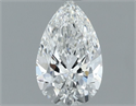 Diamante Natural 0.52 quilates, De pera , Color F, claridad VS1 y certificado GIA