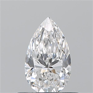 Picture of Natural Diamond 0.50 Carats, Pear with  Cut, E Color, VS2 Clarity and Certified by GIA