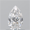 Natural Diamond 0.50 Carats, Pear with  Cut, E Color, VS2 Clarity and Certified by GIA