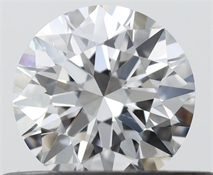 Picture of Natural Diamond 0.40 Carats, Round with Excellent Cut, F Color, SI1 Clarity and Certified by IGI