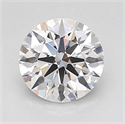 Lab Grown Diamond 1.03 Carats, Round with Ideal Cut, D Color, VVS2 Clarity and Certified by IGI