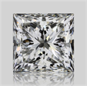 Natural Diamond 1.51 Carats, Princess with  Cut, I Color, VVS2 Clarity and Certified by GIA